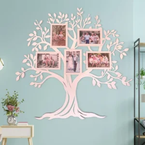 Minuit Creations - Arbre de vie avec Cadres Photo Personnalisés