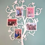 Arbre de vie printemps en bois avec cadres photo