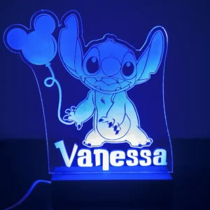 Minuit Creations - Lampe Gravée Personnalisée Stitch