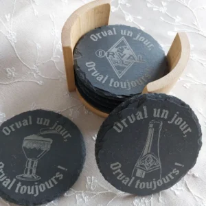 Minuit Creations - Sous-verres gravés Orval