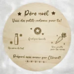 Plateau Père Noël prénom personnalisable