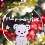 Ornement Ourson "Mon premier Noël"