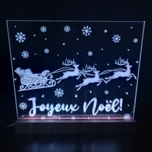 Minuit Creations - Lampe Gravée Personnalisée Noël