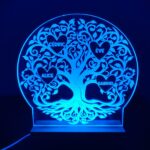Lampe LED Arbre de Vie personnalisée