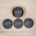 6 sous-verres ardoise Bacardi Personnalisable